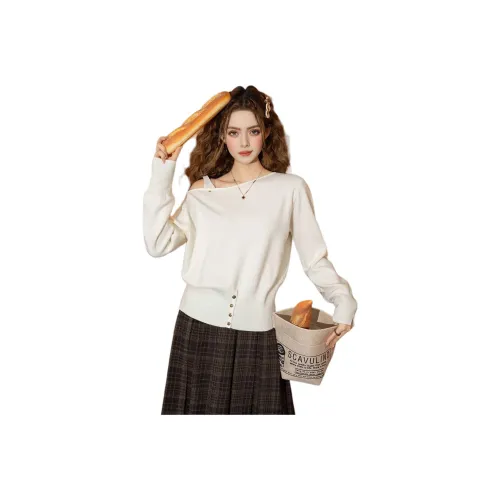 FAWENXIANGZI Абрикос Женские Свитера