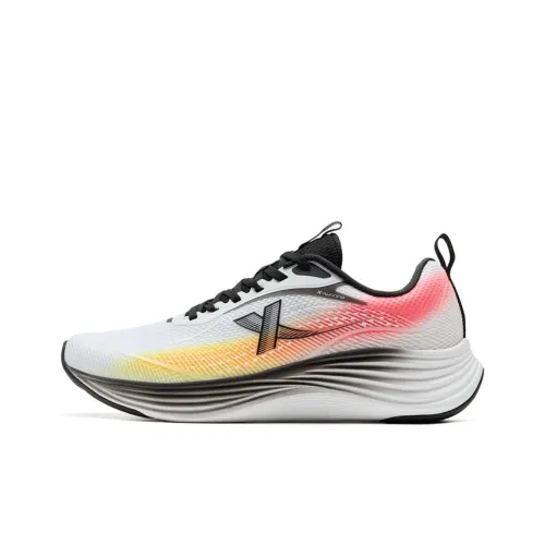 XTEP Cloud MAX Устойчивый к истиранию отводящий влагу низкий топ повседневная беговая обувь для мужчин белый красный