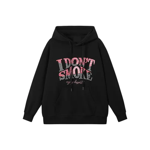 XIAOLIZI Черный флис с подкладкой унисекс свитшоты