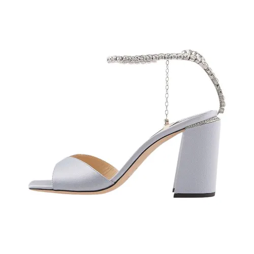 Jimmy Choo Saeda One Ремень Сандалии 8,5 см Женские Ледяной Синий