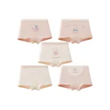 Милый кролик, девичий, 5 пар, M3A01-002 [Тутовый шелк, ластовица, 10A класс, антибактериальный]