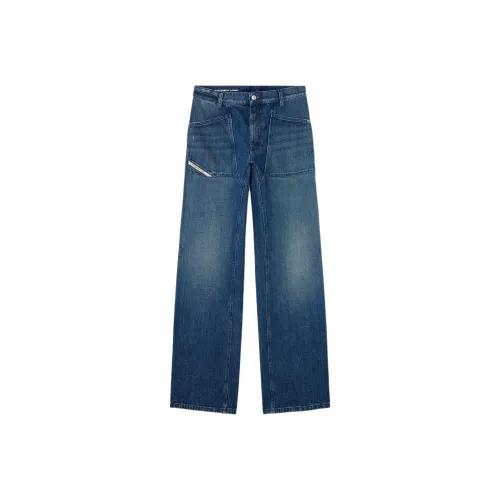 DIESEL Темно-синие мужские джинсы