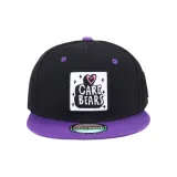 Чёрный, фиолетовый, козырек