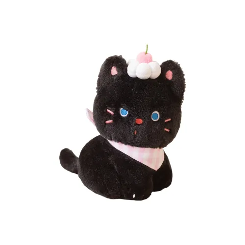 Love Bingqing Злой Little Розовый котенок Крем Черный Куклы Плюшевая кукла 23 см Длина тела