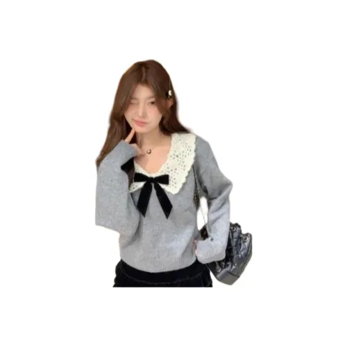 OURUOKE Серый Женский Трикотаж