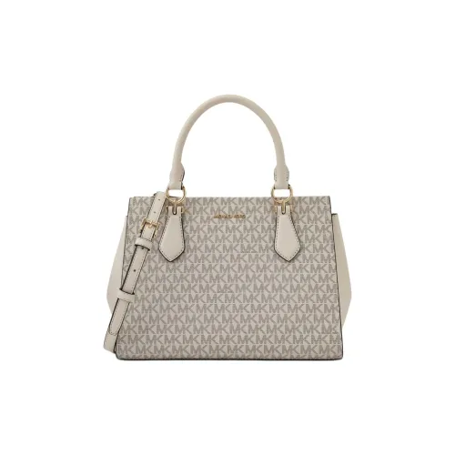 MICHAEL KORS Marilyn Покрытый холст Одно плечо Сумка Средний Женский Светлый крем