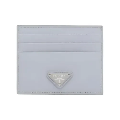 PRADA Saffiano кожаный держатель для карт женский светло-синий