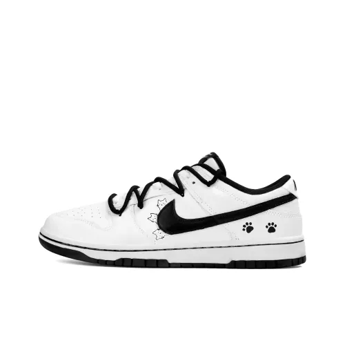 Nike Dunk Abrasion Resistant Low Топ Скейтборд Кроссовки Унисекс Черный