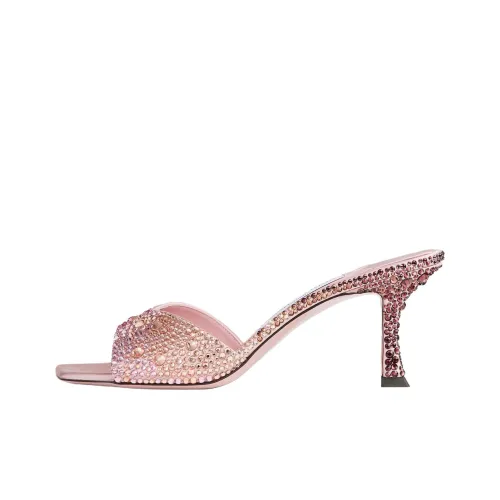 Jimmy Choo Rubber Slide Тапочки 7 см Женские Розовые