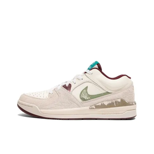 SoleFly x Jordan Stadium 90 Устойчивый к истиранию Дышащая Низкий Верх Повседневная Обувь Мужская Бежевая