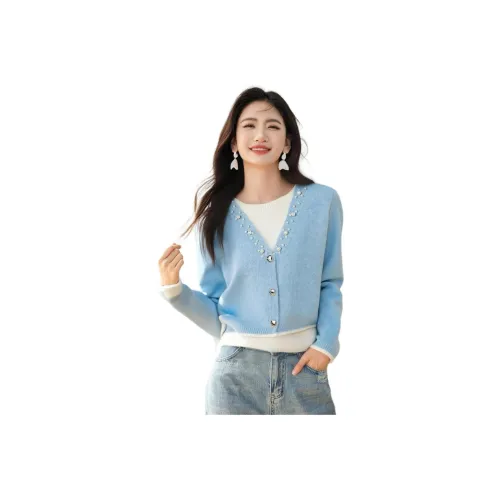 OURUOKE Синий Женский Трикотаж