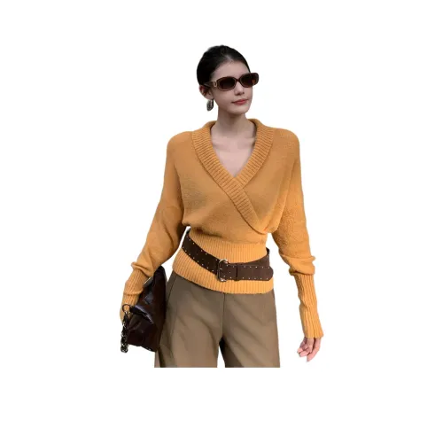 Mu Xiao Xin Orange Бесплатно Подарочный комплект с MU Xiaoxin Бренд Наклеенный Женский Трикотаж