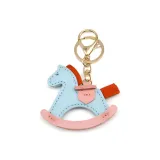 Брелок в виде качающейся лошади (Светло-синий)
