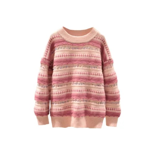 Chiaus Девочки С флисовой подкладкой Свитер Девушка Полосы Топ Детский