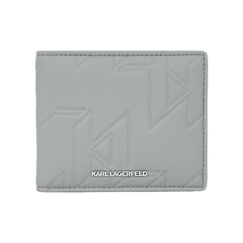 Karl Lagerfeld Полиуретан Кошелек Мужской Стальной Серый