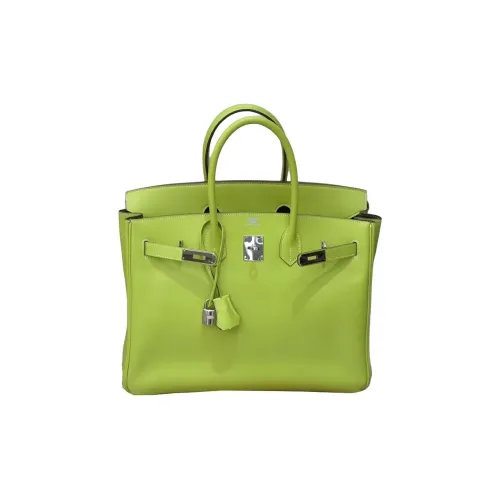 HERMES Birkin Эпсомская кожа Сумка Женская Киви Зеленый