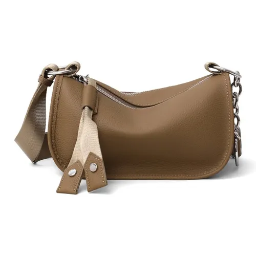 Younger Song Коровья кожа с синтетической кожей сумка через плечо стандартная женская слоновая серый