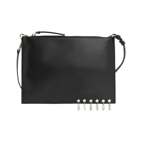 VERSACE Сумка через плечо из коровьей кожи Мужская Черная