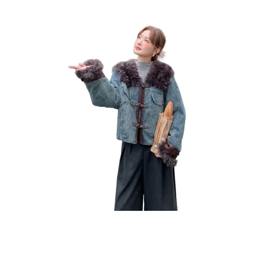 MEXICAN Джинсовый синий Женские Джинсовые куртки