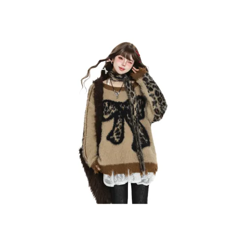 NICEAMOLA Кофе с Шарфом Женские Свитера