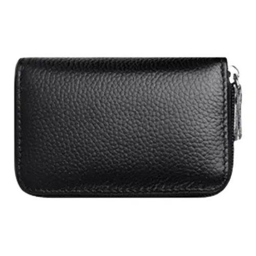 QIAJIAN Держатель для карт из коровьей кожи обычный унисекс красный черный