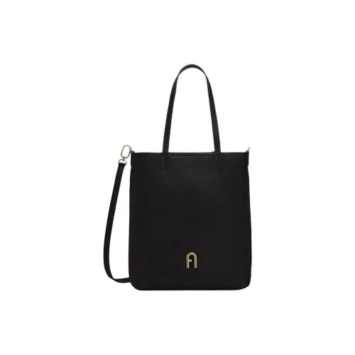 Furla Primula Рельефная Телячья Кожа Тоут Сумка Сумка для покупок Сумка через плечо Сумка обычная Женская Черная