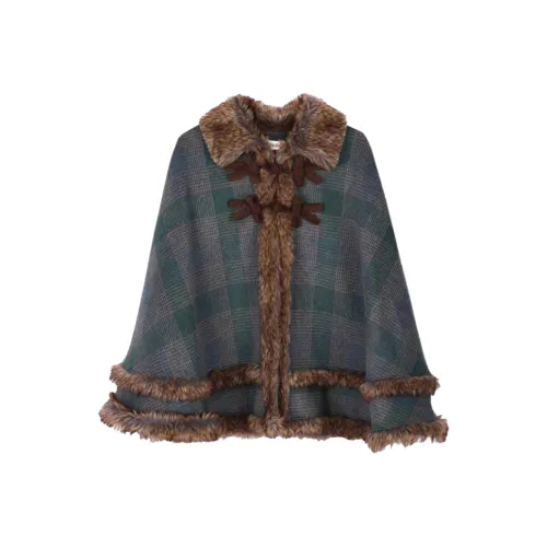 HUICUIGE Клетчатый Женский Плащ