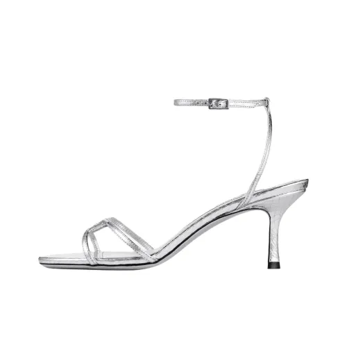 Jimmy Choo 1998 Leo One Sandals Strap 6,5cm Женские Серебряные