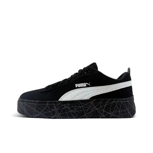 PUMA Smash Platform Low Топ Скейтборд Кроссовки Женские Черные
