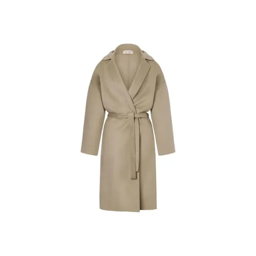 ALBERTA FERRETTI Светлый Умбра Женское Пальто