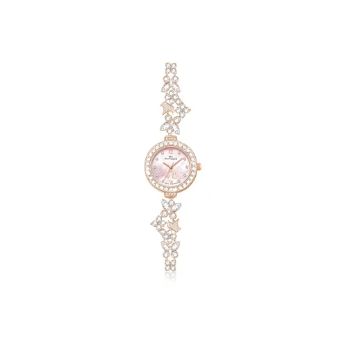 Disney Кварцевый механизм Женские Часы серии Magic Colors 26мм*26мм*8мм Жемчужная раковина Цвет