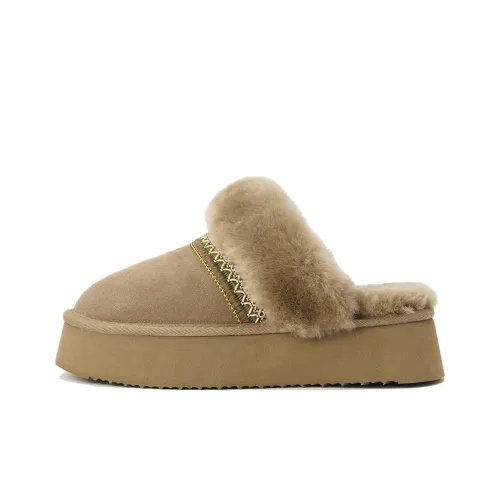 TASMAN AUS ЭВА Флоковый Антибактериальный и Против запаха Домашние тапочки 4CM Женские