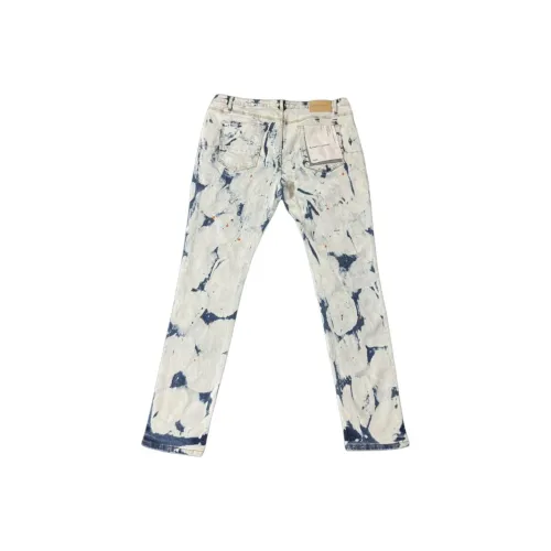 PLQV Белый Мужской Джинсы