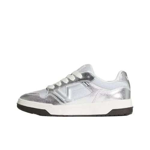 VANS Upland Low Топ Скейтборд Кроссовки Унисекс Серебристо-Белый