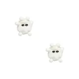 Белый Pom Pom - 2 упаковки