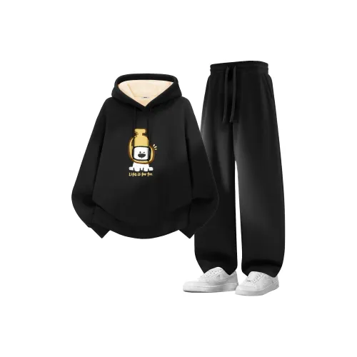 Miniso Осенний Зимний Свитшот Комплект Унисекс 2 Штуки