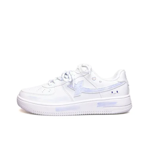 XTEP Air Force One Устойчивые к истиранию амортизаторы Низкие Кроссовки для скейтбординга Женские