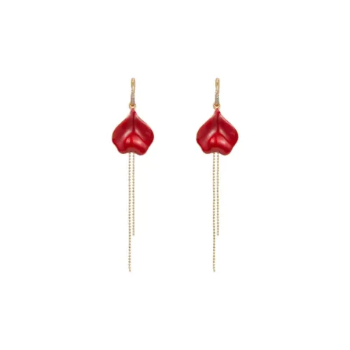 Fellala Серьги из сплава женские красные