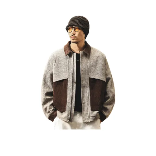 JIELEINUO Кофе Мужские Куртки