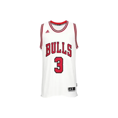 Adidas Белый/Красный Мужская баскетбольная майка