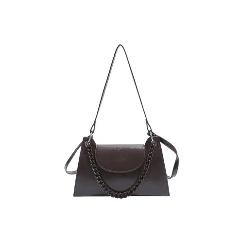 PINK·LAND ПУ (полиуретан) Сумка через плечо Стандартная Женская Кофейная Черная Красная Коричневая