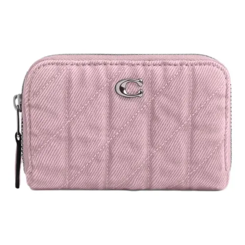 COACH Essential Наппа Кожа Картхолдер Маленький Женский Розовый