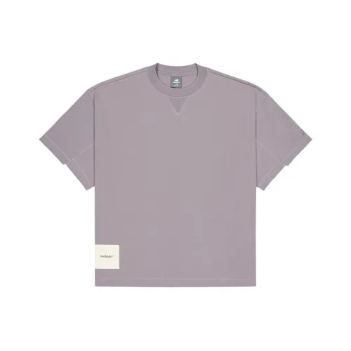 New Balance NB GREY SS25 T-Shirt Унисекс Фиолетовый