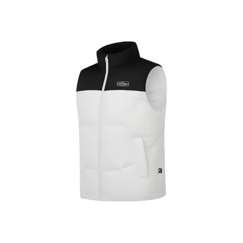 QIAODAN Edelweiss Серый Черный Мужской Пуховый жилет