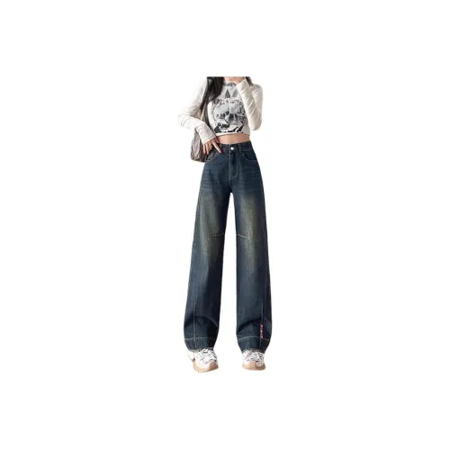 SPICEMONSTER Синий Флисовые Подкладочные Женские Джинсы