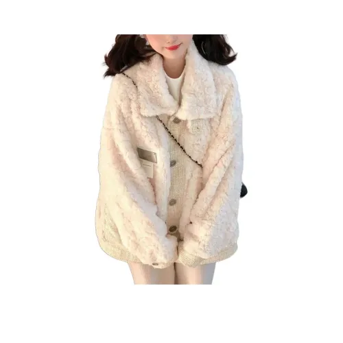 GOSO Экрю Женские Бархатные Куртки