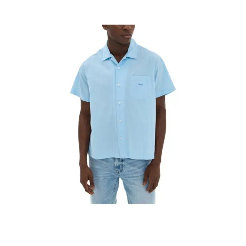 OBEY Небесно-голубой Мужские Рубашки