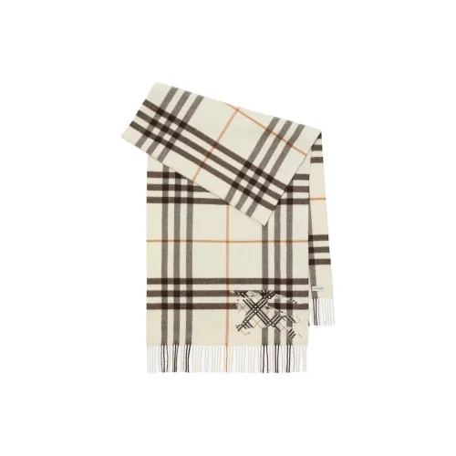 Burberry Кашемир Вязаные Шарфы Женские Pebble Белый