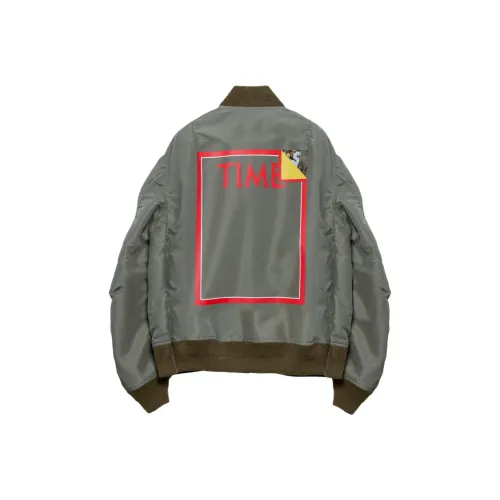 Sacai совместный бренд x Mungo THOMSON Mungo THOMSON Коллаборация Fw25 Куртки Пальто Унисекс