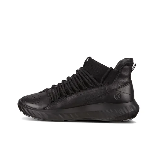 Ecco St.1 Лайт Высокий Топ Повседневная Обувь Женская Черная